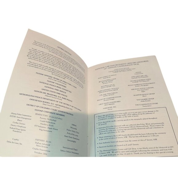 National Law Enforcement Officers Memorial 2002 Fallen Roll Call Book Program - Picture 6 of 8